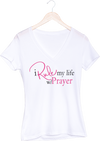 I Rule My Life w/Prayer V-Neck T-shirt