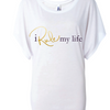 I Rule My Life Dolman Sleeve T-Shirt (White)