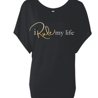 I Rule My Life Dolman Sleeve T-Shirt (Black)